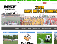 Tablet Screenshot of kamufutbol.com